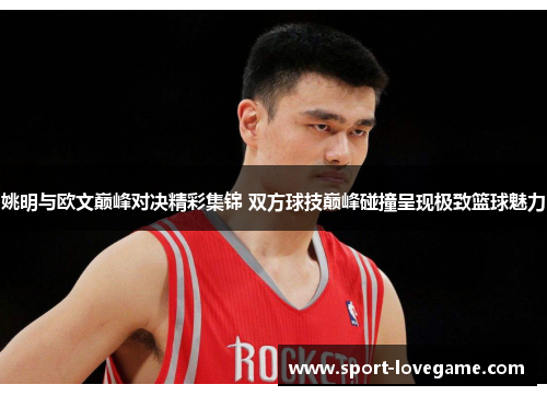 姚明与欧文巅峰对决精彩集锦 双方球技巅峰碰撞呈现极致篮球魅力 姚明与欧文巅峰对决精彩集锦 双方球技巅峰碰撞呈现极致篮球魅力